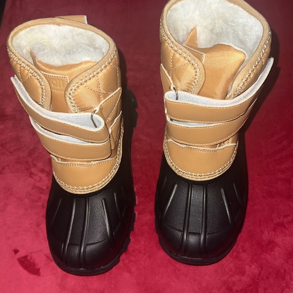 Amoji Boys Snow Boots Kid Warm Winter Boots Cold Weather Shoes.  Size 32/ Size 1 - Picture 4 of 7
